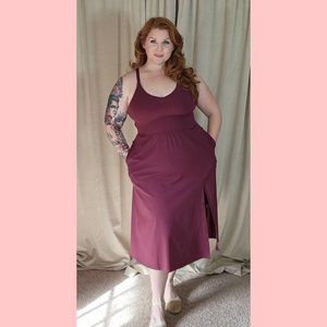 Fig Burgundy Racerback Dress